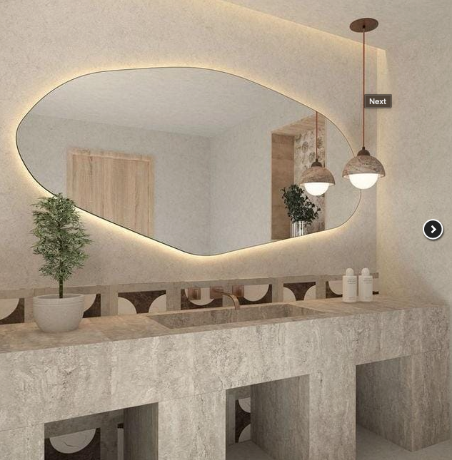 Espejo LED Orgánico Irregular PRIME Line – 2.10 m x 0.80 m | Diseño de Calidad Premium