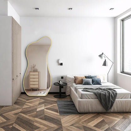 Espejo Elegante Curvado de Cuerpo Completo (170x70 cm) — ¡Oferta por Tiempo Limitado!