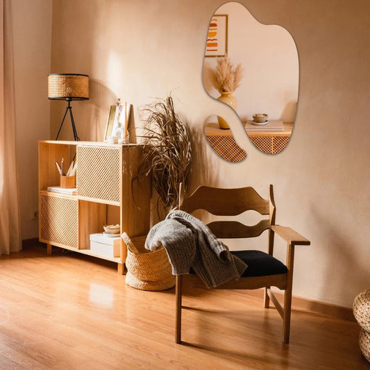Espejos Orgánicos Abstractos Futuristas Impresionantes – Elegante Set de 2 Piezas en Oferta!