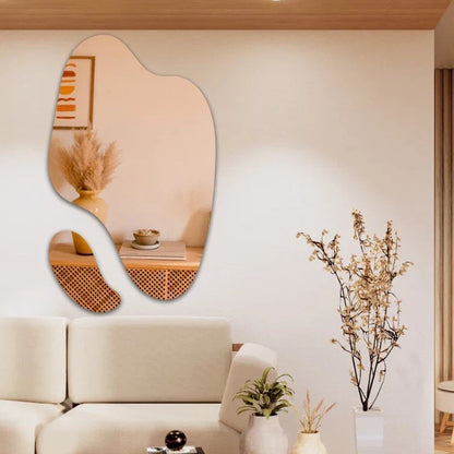 Espejos Orgánicos Abstractos Futuristas Impresionantes – Elegante Set de 2 Piezas en Oferta!